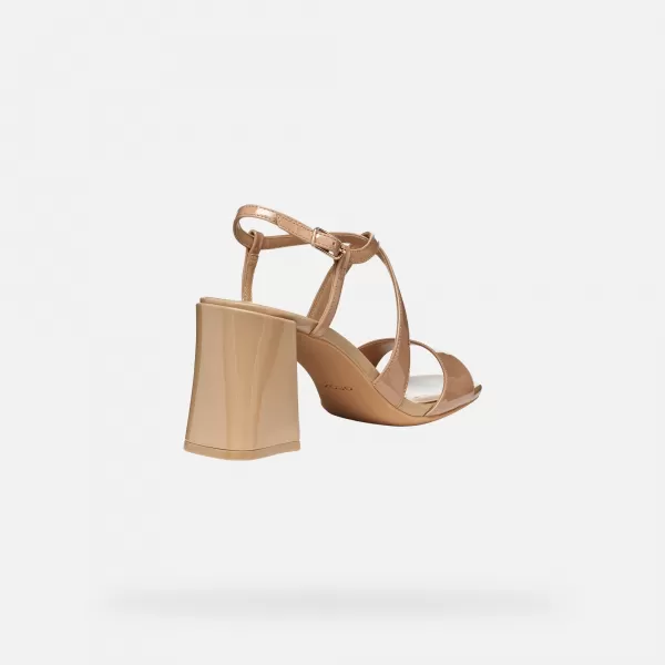  Dámske sandále GEOX NEW ERAKLIA 80 T01 G012894 SVETLO HNEDÁ 