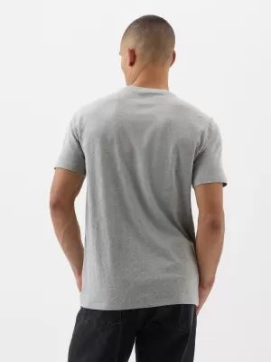 Pánske tričko GAP LOGO TEE 866774-02 HEATHER GREY