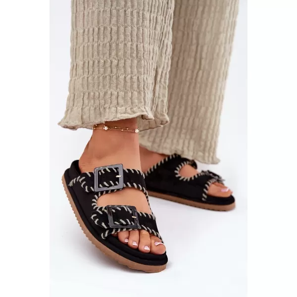  Dámske šľapky BOTO VISLEY 37423 BLACK 