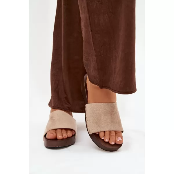  Dámske šľapky BOTO FERINNA 41222 KHAKI 