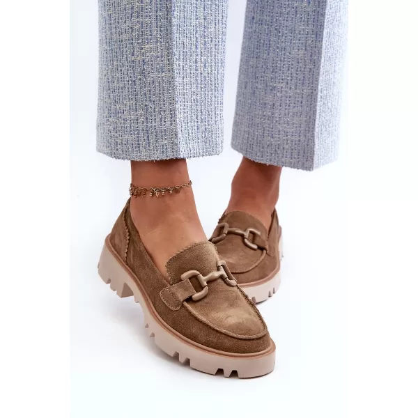  Dámske mokasíny D&A TW117 BROWN 