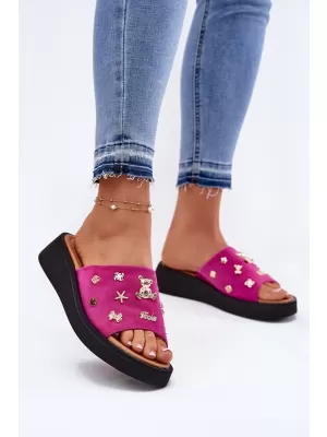 Dámske šľapky VINCEZA 66741 PINK