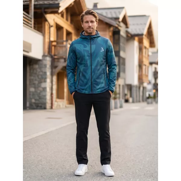  Pánska softshellová bunda premium ALTISPORT VOJ/ALM072JACK01 PETROLEJOVÁ 