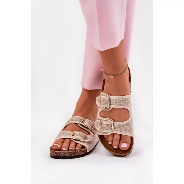  Dámske šľapky BOTO OSOFFE 36218 BEIGE 