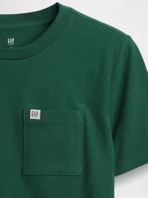 Detské tričko GAP LOGO TEE 819989-03 EVERGREEN GLAMOUR