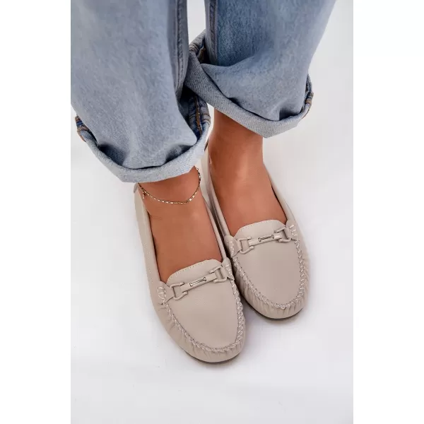  Dámske mokasíny S.BARSKI LR51-547 BEIGE 