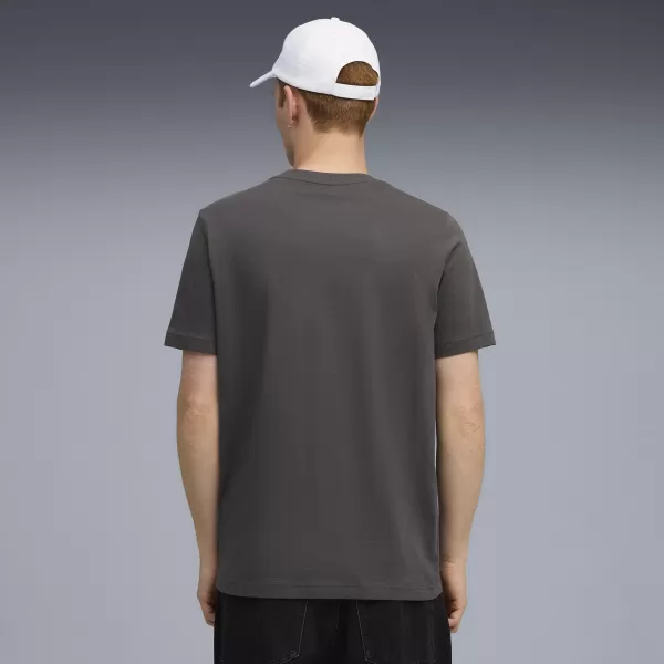  Pánske tričko PUMA TECH GRAPHIC TEE 688227-44 TMAVOŠEDÁ 