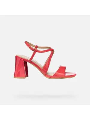 Dámske sandále GEOX NEW ERAKLIA 80 T01 G012895 ČERVENÁ