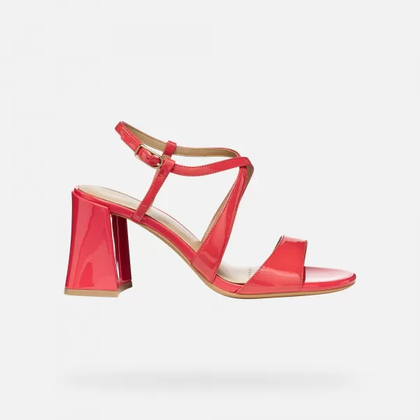  Dámske sandále GEOX NEW ERAKLIA 80 T01 G012895 ČERVENÁ 