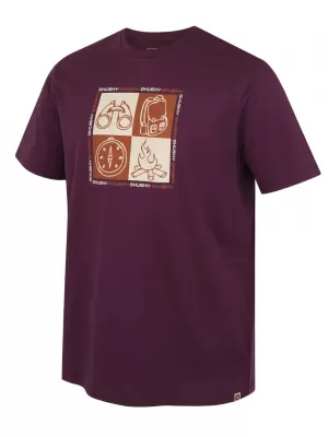 Pánske tričko HUSKY TEE SQUARE M PURPLE