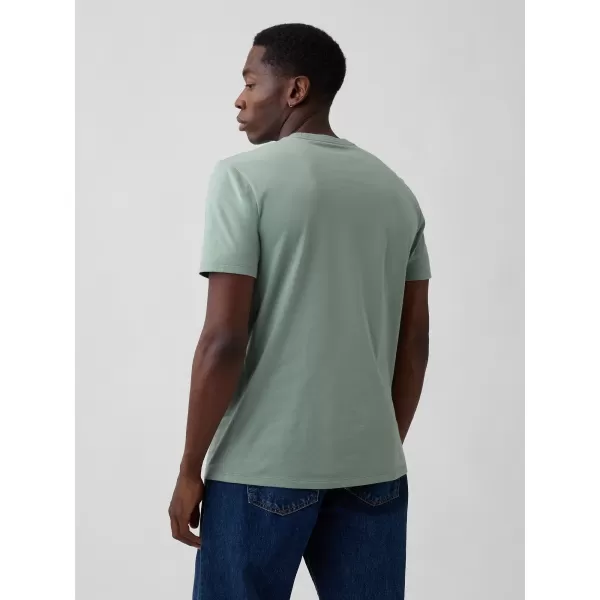  Pánske tričko GAP LOGO CREW TEE 842063-75 ICEBERG GREEN 