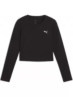 Dámske tričko PUMA WARDROBE ESS BABY TEE 629761-01 PUMA ČIERNA