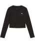 Dámske tričko PUMA WARDROBE ESS BABY TEE 629761-01 PUMA ČIERNA