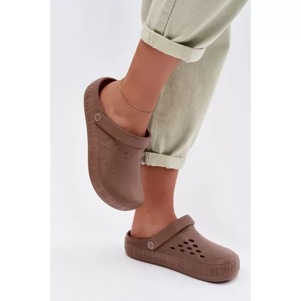  Dámske šľapky BIG STAR TT274A085 BROWN/BEIGE Big Star Shoes 