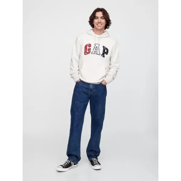  Pánska mikina GAP LOGO PULLOVER HOODIE 767818-00 PALE GREY HEATHER 