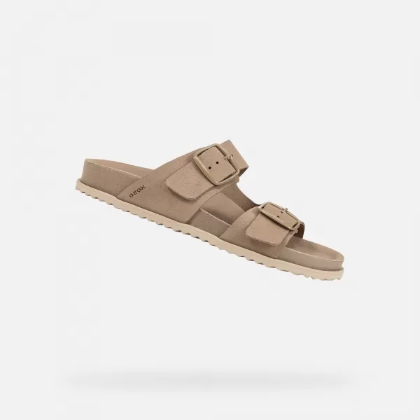  Dámske šľapky GEOX SANDYBETT G011576 BÉŽOVÁ 