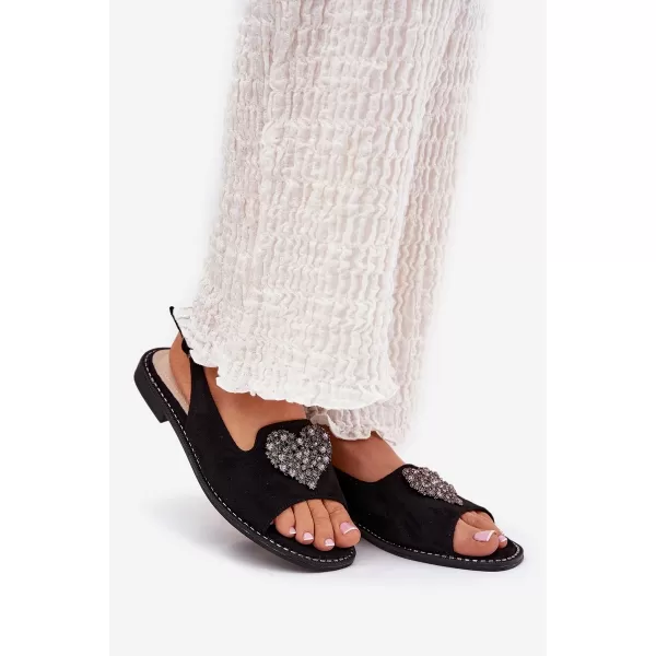  Dámske sandále S.BARSKI KV27-018 BLACK 