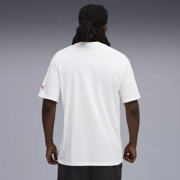  Pánske tričko PUMA HOOPAVERSE TEE 3 632891-01 PUMA BIELA 
