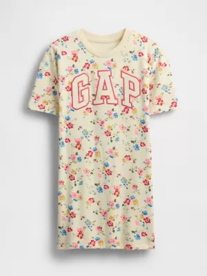 Detské šaty GAP LOGO DRESS 781767-01 SP MULTI FLORAL