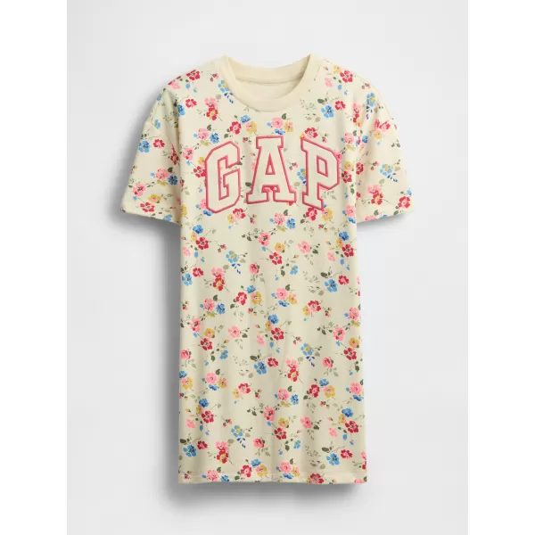  Detské šaty GAP LOGO DRESS 781767-01 SP MULTI FLORAL 