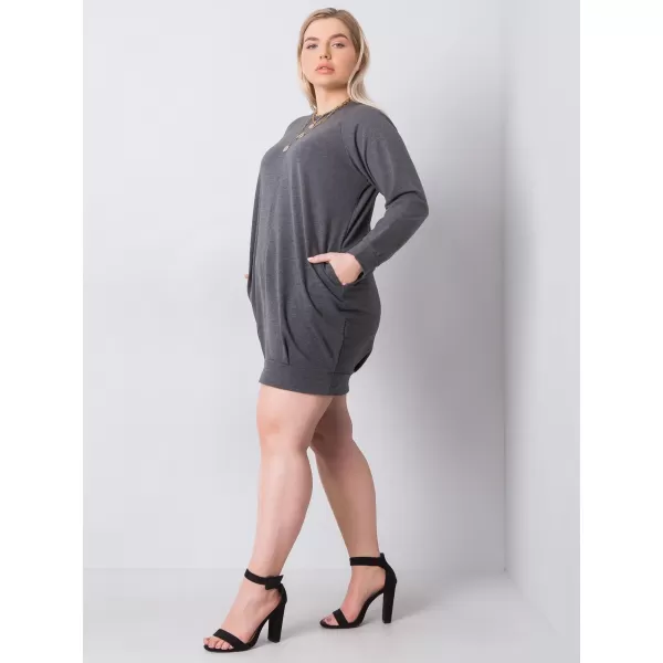 Dámske šaty BASIC FEEL GOOD RV-SK-6296.99 DARK GREY 