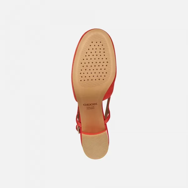  Dámske topánky GEOX VIRNILISA 65 G013228 ČERVENÁ 