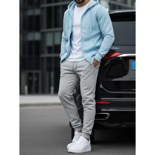  Pánska mikina DSTREET BX4246 SVETLO MODRÁ 