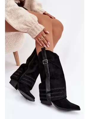 Dámske čižmy BOTO CAMILORA 40916 BLACK