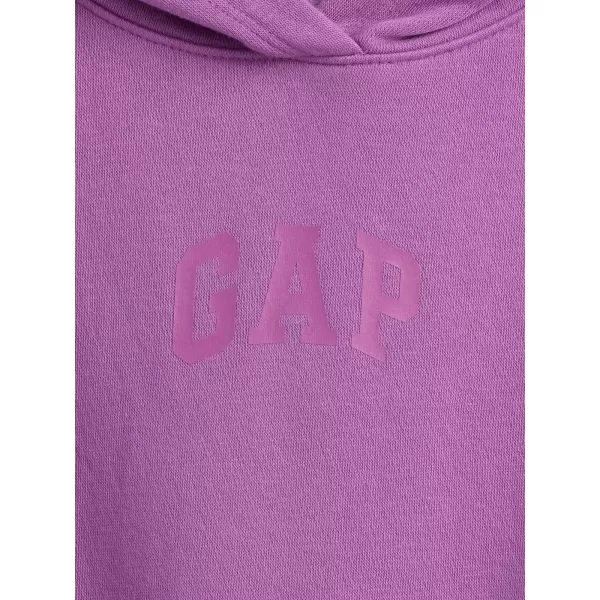  Detská mikina GAP HIGH LOW HOODIE PULLOVER 862110-01 CATTLEYA ORCHID 