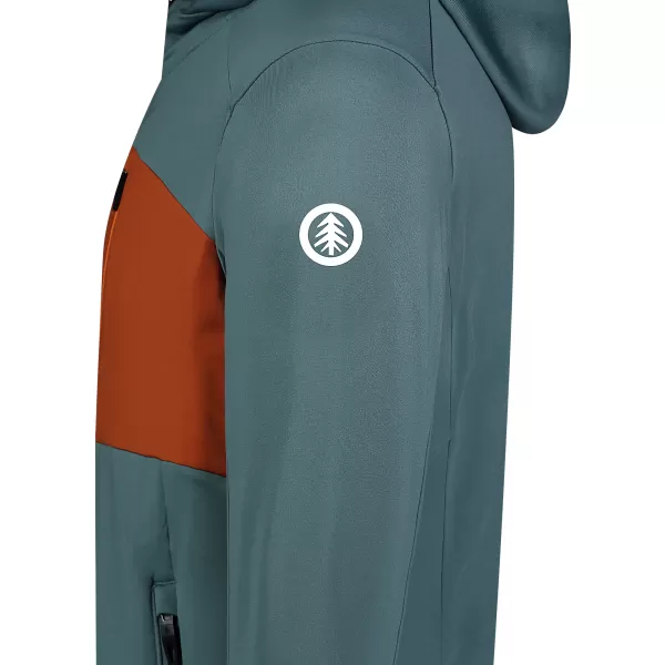  Pánska mikina powerfleece NORDBLANC BRACKEN NBWFM8286 TMAVO ZELENÁ 