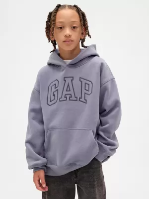 Detská mikina GAP RELAXED HOODIE PULLOVER 846224-00 STORM