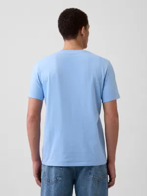 Pánske tričko GAP LOGO CREW TEE 842063-72 WIND BLUE