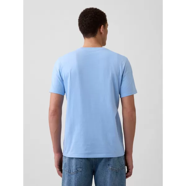  Pánske tričko GAP LOGO CREW TEE 842063-72 WIND BLUE 
