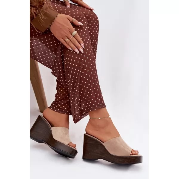  Dámske šľapky BOTO RAVELIA 41346 KHAKI 
