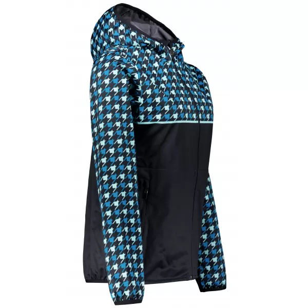  Dámska softshellová bunda premium ALTISPORT VOJ/ALW048JACK01 ČIERNOMODRÁ 