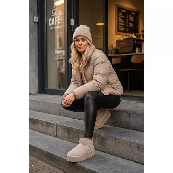  Dámske snehule BOTO MAIRENE 41122 BEIGE 