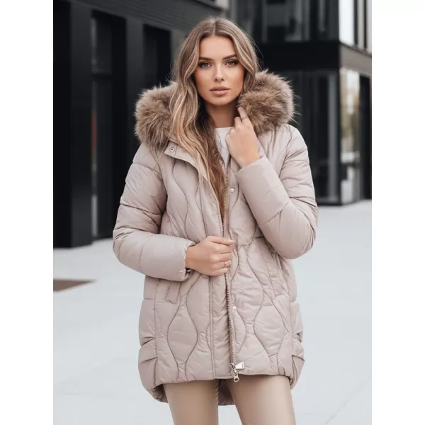  Dámska bunda DSTREET TY5494 BÉŽOVÁ 