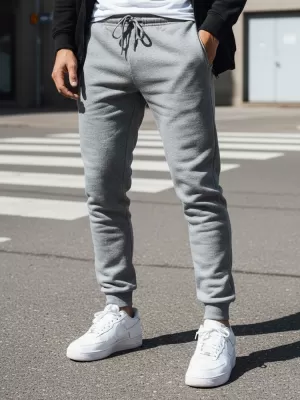 Pánske nohavice DSTREET UX3890 SVETLO ŠEDÁ