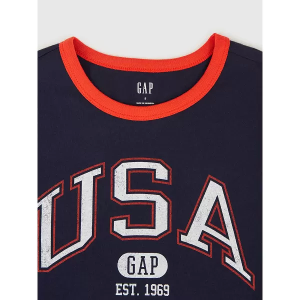  Dámske tričko GAP LOGO TEE 781556-04 NAVY UNIFORM 
