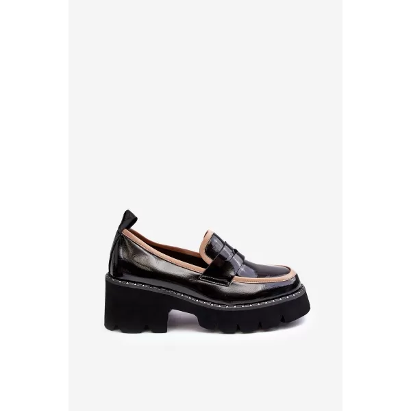  Dámske mokasíny D&A MR870-32 BLACK 