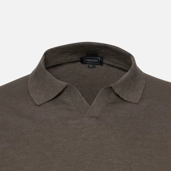  Pánske tričko GEOX KNIT G012317 KHAKI 