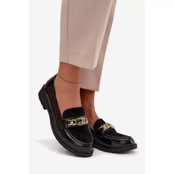  Dámske mokasíny D&A HY52-540 BLACK 
