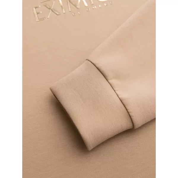  Pánska mikina OMBRE OM-SNBC-0199 BEIGE 