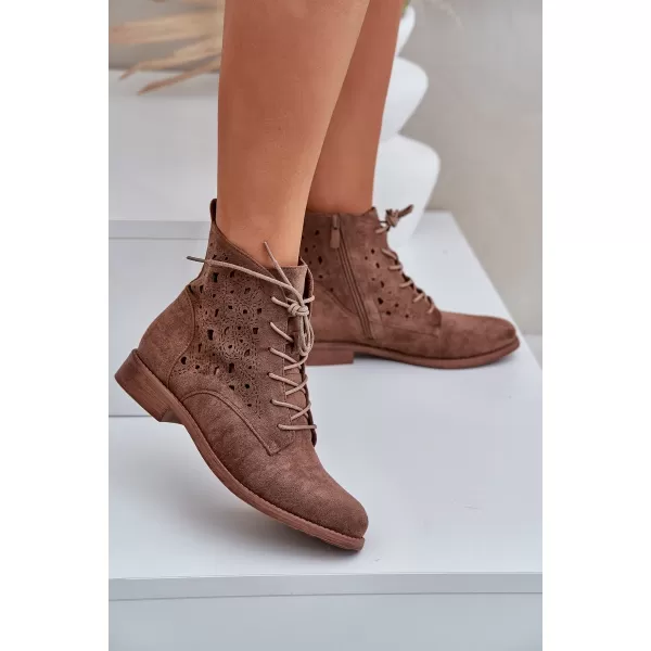  Dámske topánky S.BARSKI HY51-136 COFFEE 
