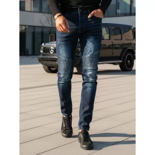  Pánske nohavice DSTREET UX3804 MODRÁ 