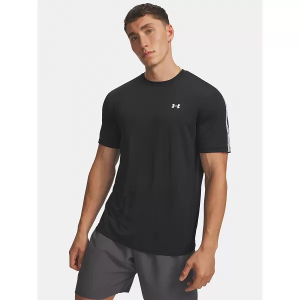  Pánske tričko UNDER ARMOUR TECH TAPING SS 6012356-001 ČIERNA 