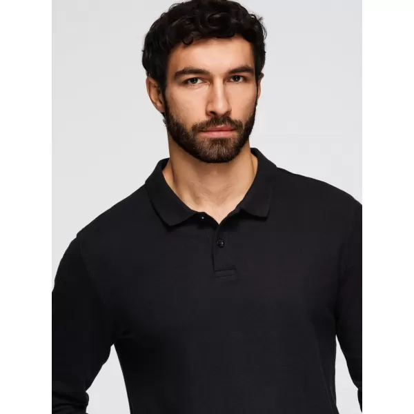  Pánske tričko OMBRE OM-POBL-0162 BLACK 