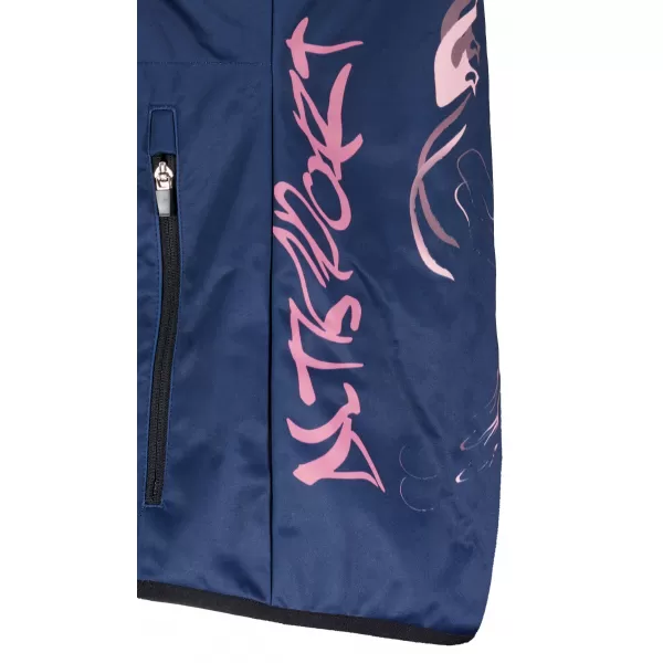  Dámska softshellová bunda premium ALTISPORT VOJ/ALW064JACK01 MODRORUŽOVÁ 