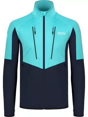 Pánska mikina powerfleece NORDBLANC GROAN NBWFM8282 SVETLO MODRÁ
