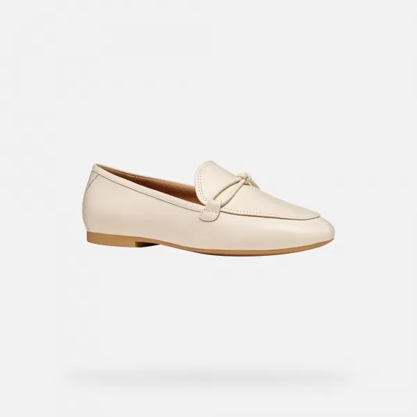  Dámske mokasíny GEOX NEW PALMARIA G012920 KRÉMOVÁ 